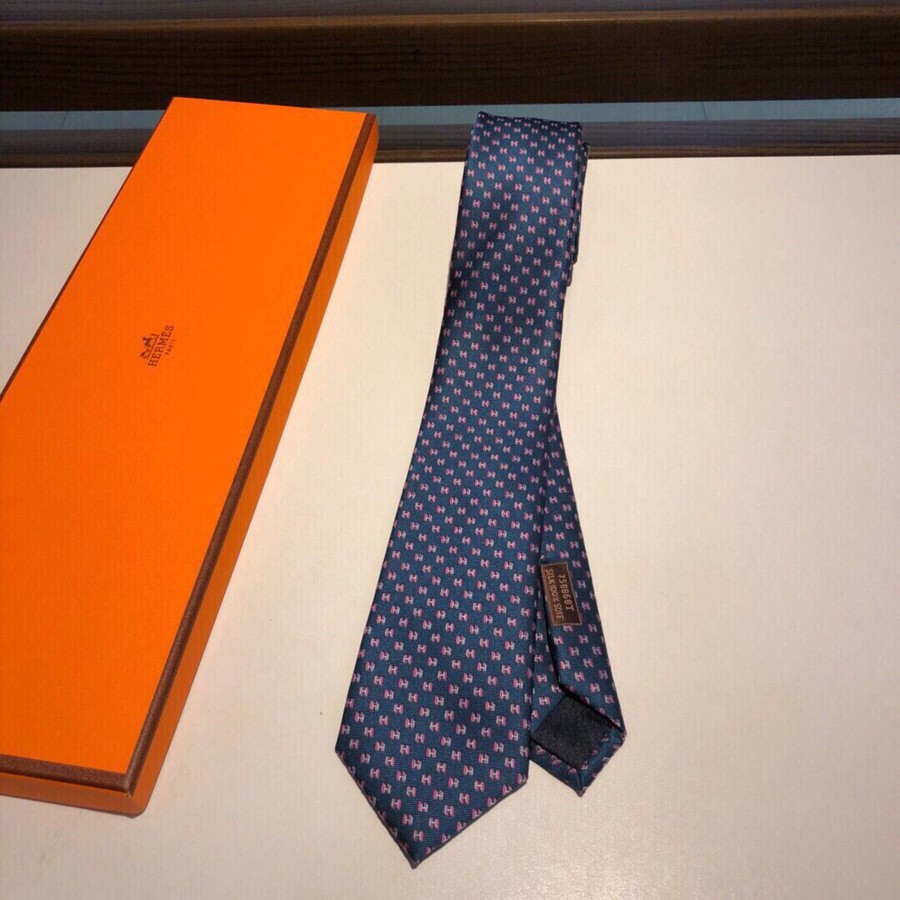 Hermes Jacquard silk men s tie