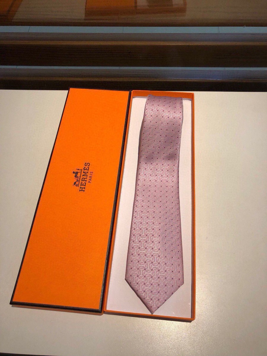 Hermes Twill silk men s tie