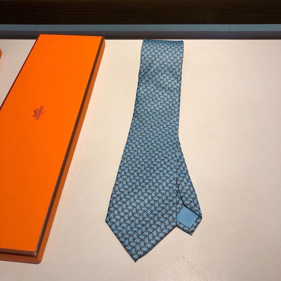 Hermes Twill silk handmade men s tie