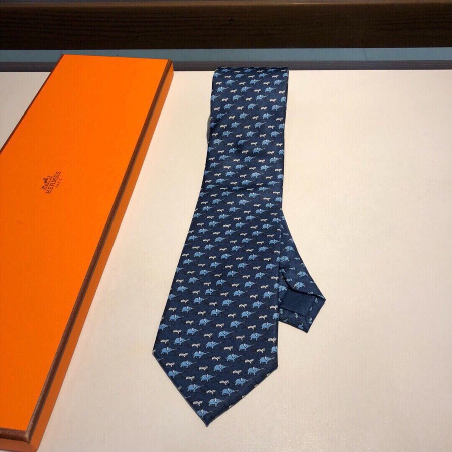 Hermes Twill silk men s tie