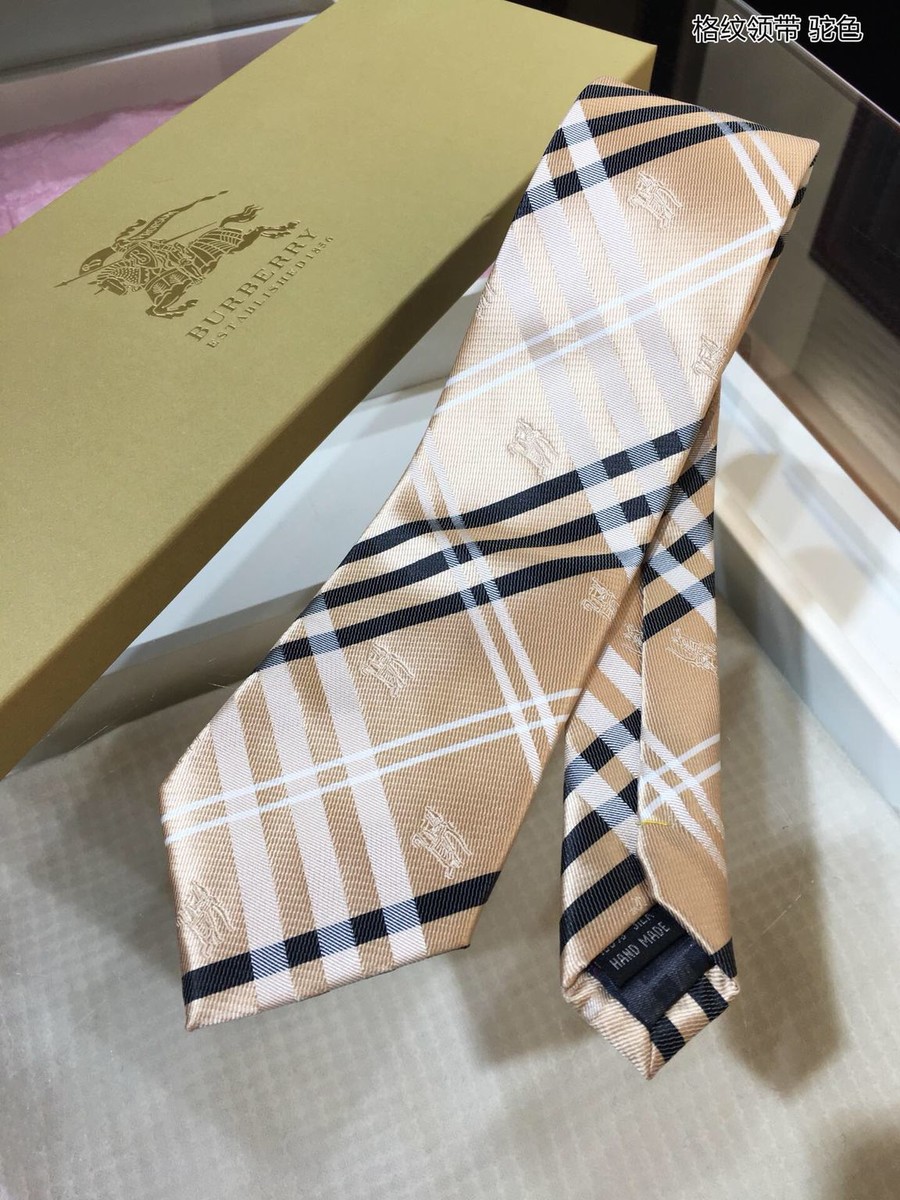 Burberry Men s check tie in jacquard silk