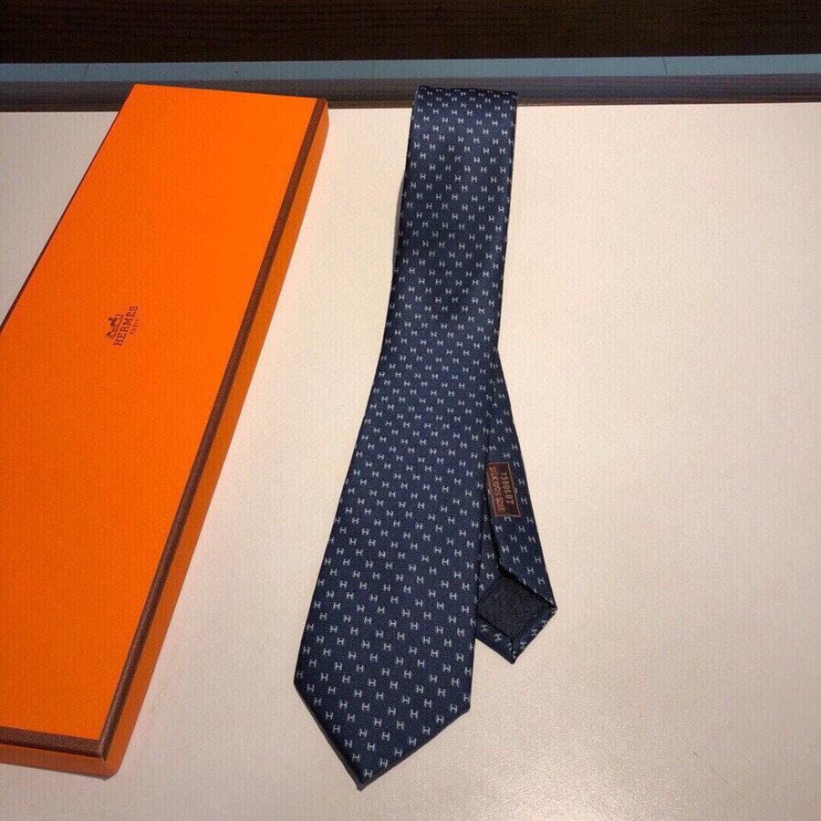 Hermes Jacquard silk men s tie