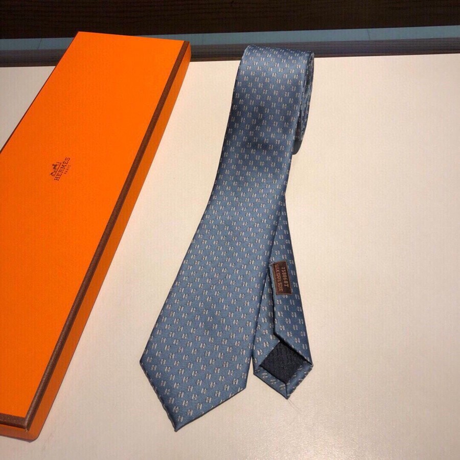 Hermes Jacquard silk men s tie