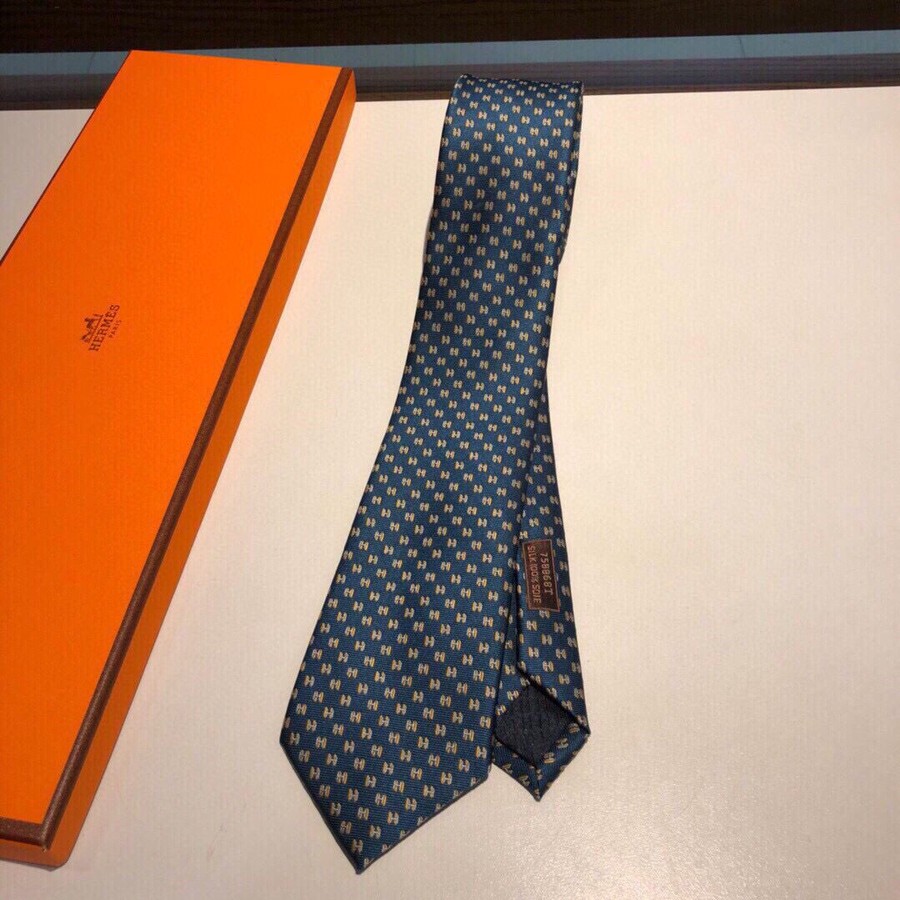Hermes Jacquard silk men s tie