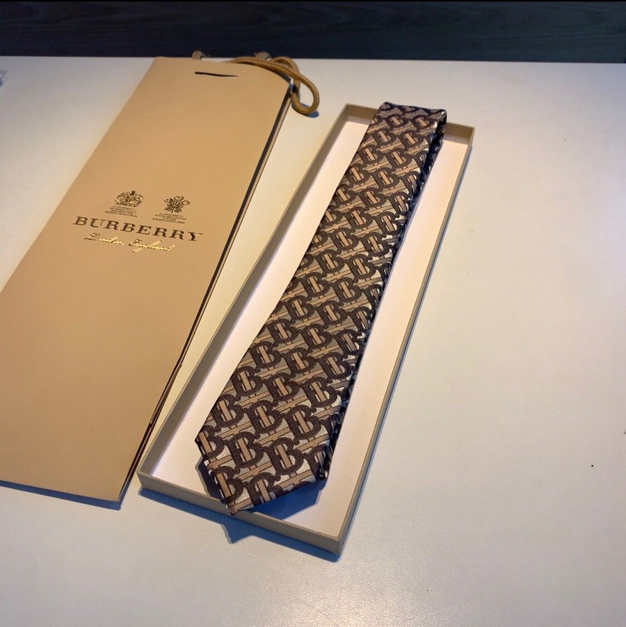 Burberry Jacquard silk TB logo tie