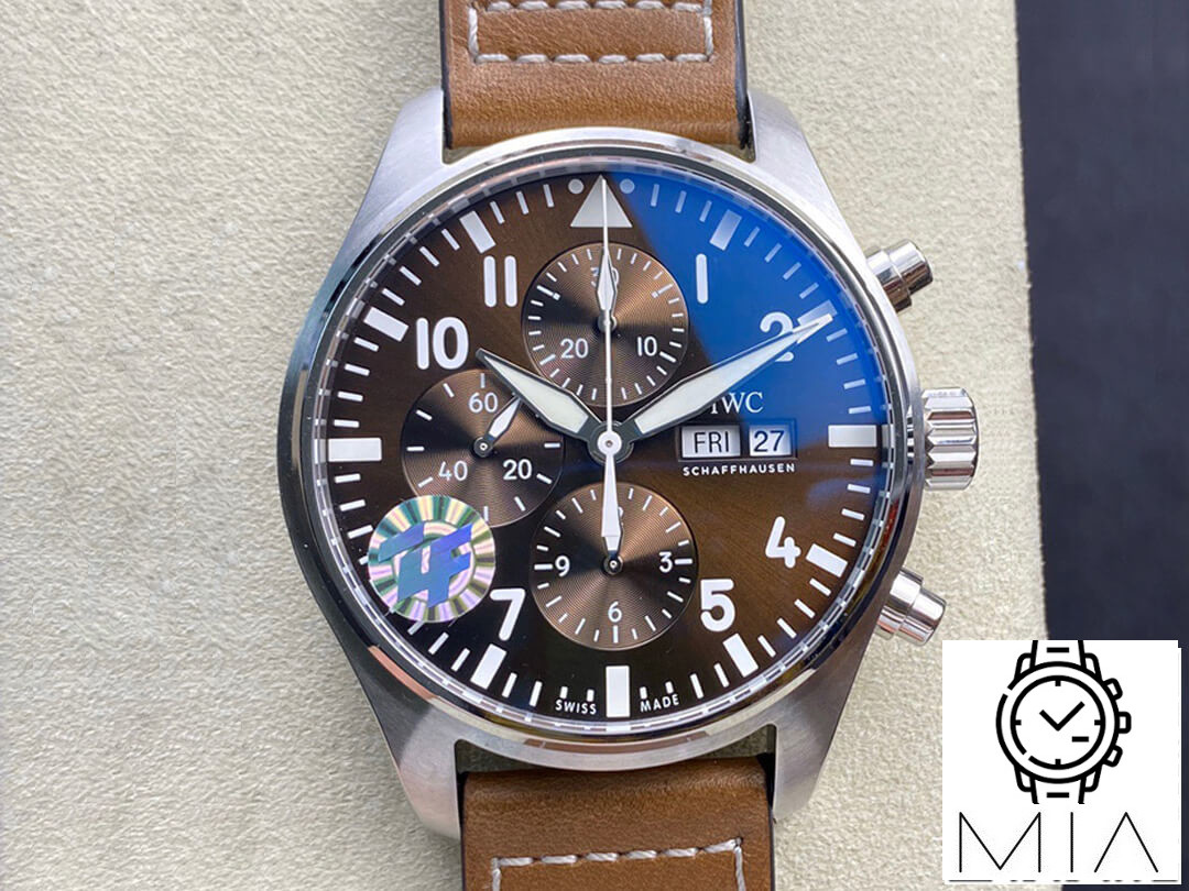 IWC Pilot Chronograph Edition Le Petit Prince IW377713 ZF Factory Chocolate Dial