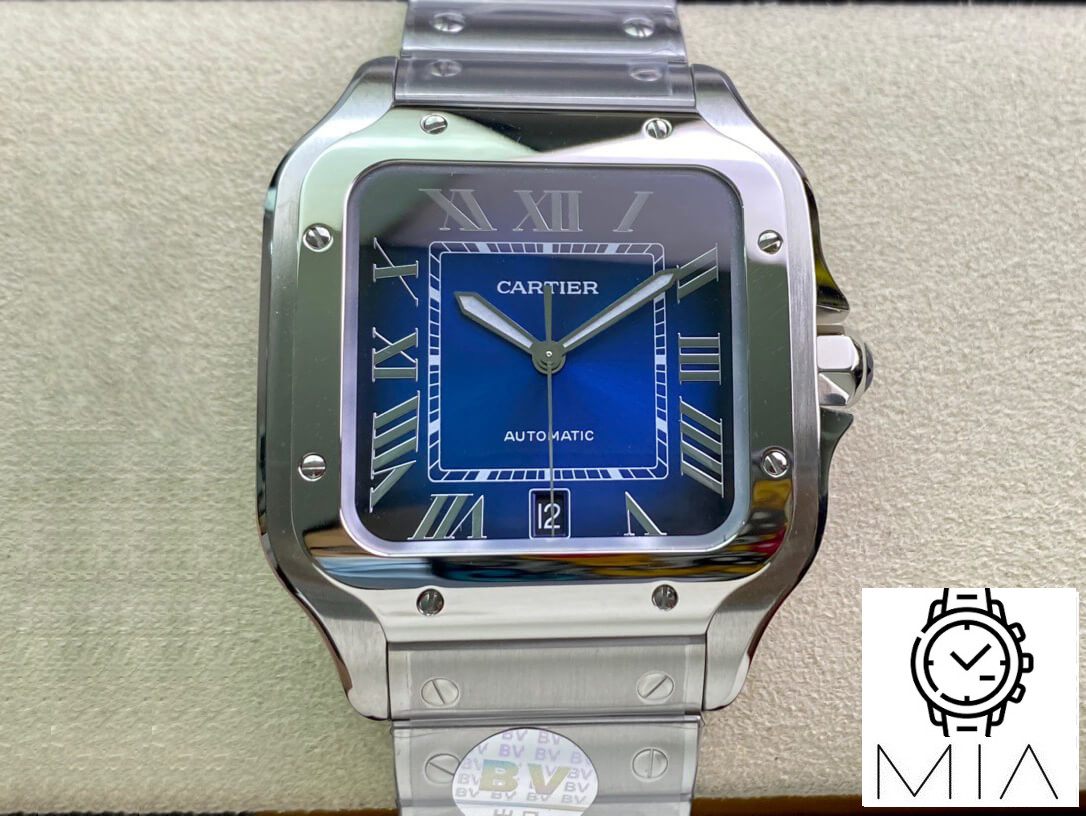 Cartier De Santos WSSA0013 BV Factory Blue Dial