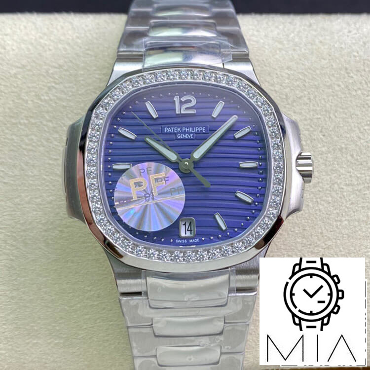 Patek Philippe Nautilus Ladies 7018/1A-010 PF Factory Blue Dial