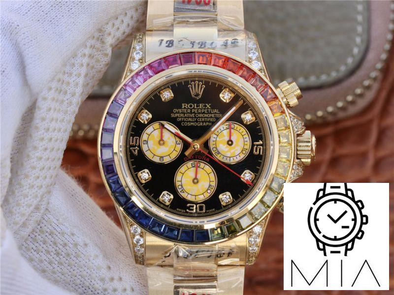 Rolex Daytona Rainbow Cosmograph 116598RBOW BL Factory 7750 movement