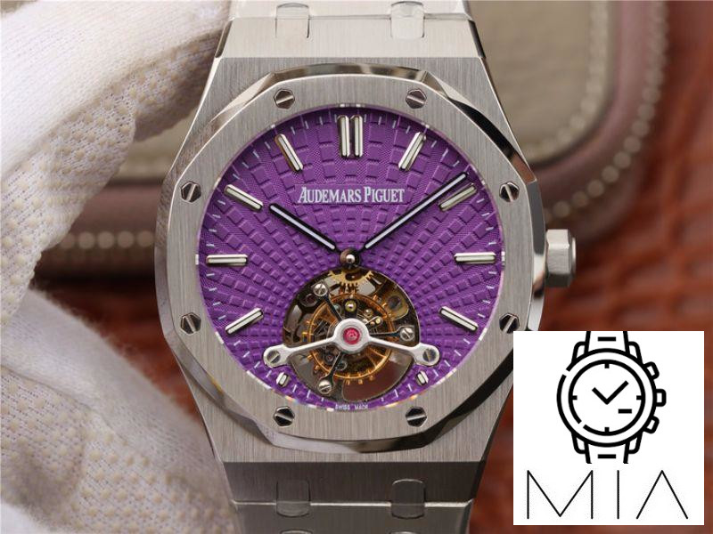 Audemars Piguet Royal Oak Tourbillon 26522ST.OO.1220ST.01 R8 Factory Purple Dial