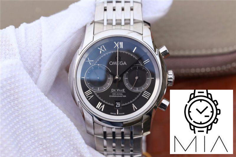 Omega De Ville Chronograph 42MM 431.10.42.51.01.001 OM Factory Black Dial