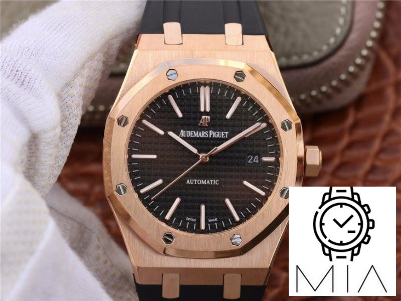 Audemars Piguet Royal Oak 15400OR.OO.D002CR.01 JF Factory Black Dial