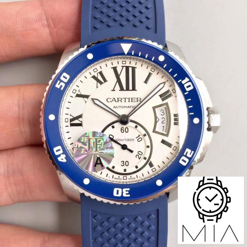 Calibre De Cartier Diver 42MM WSCA0011 JF Factory White Dial