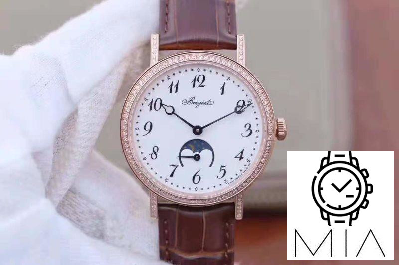 Breguet Classique Moonphase 9088BR/29/964/DD0D White Dial