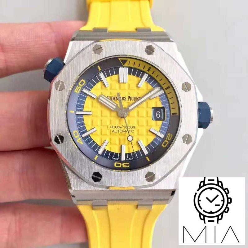 Audemars Piguet Royal Oak Offshore Diver 15710ST.OO.A051CA.01 JF Factory V3 Yellow Dial