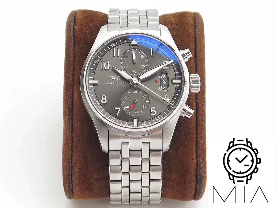 IWC Pilot Spitfire Chronograph IW387804 ZF Factory Anthracite Dial