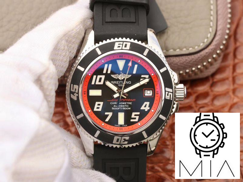 Breitling Superocean 42 Abyss Red A1736402/BA31BKRD ZF Factory Black Dial