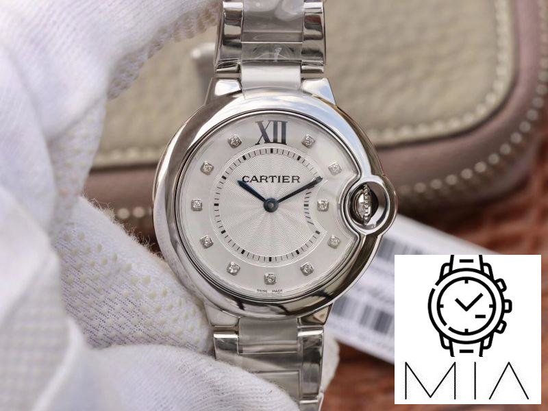 Ballon Bleu De Cartier 33mm V6 Factory White Dial