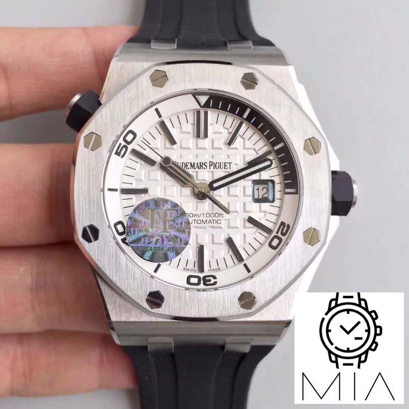 Audemars Piguet Royal Oak Offshore Diver 15710ST.OO.A002CA.02 JF Factory White Dial