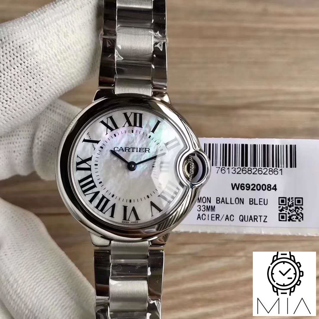 Ballon Bleu De Cartier W6920084 33MM V6 Factory Silver Dial
