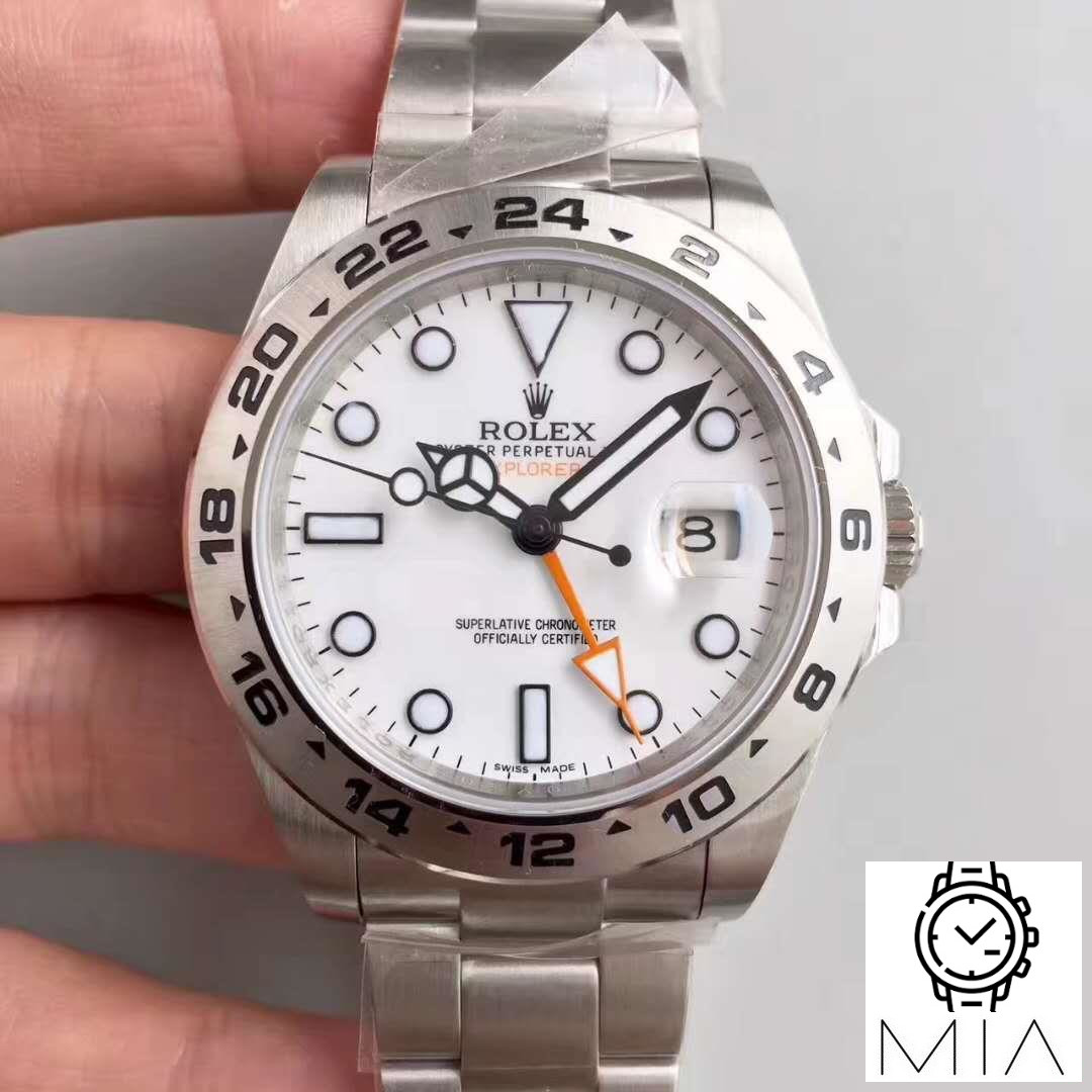 Rolex Explorer II 216570 2018 Noob Factory White Dial