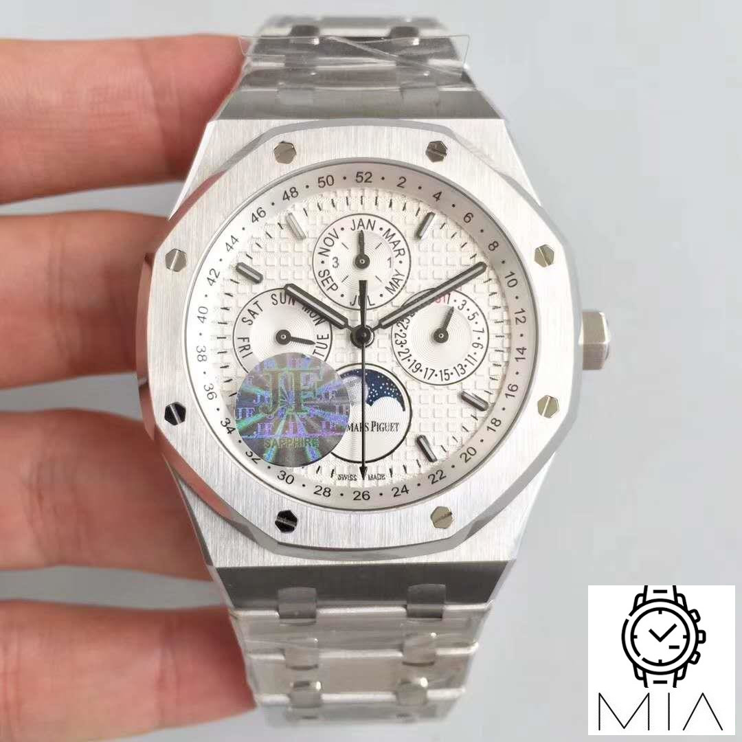 Audemars Piguet Royal Oak Perpetual Calendar 41MM 26574ST.OO.1220ST.01 JF Factory Silver Dial