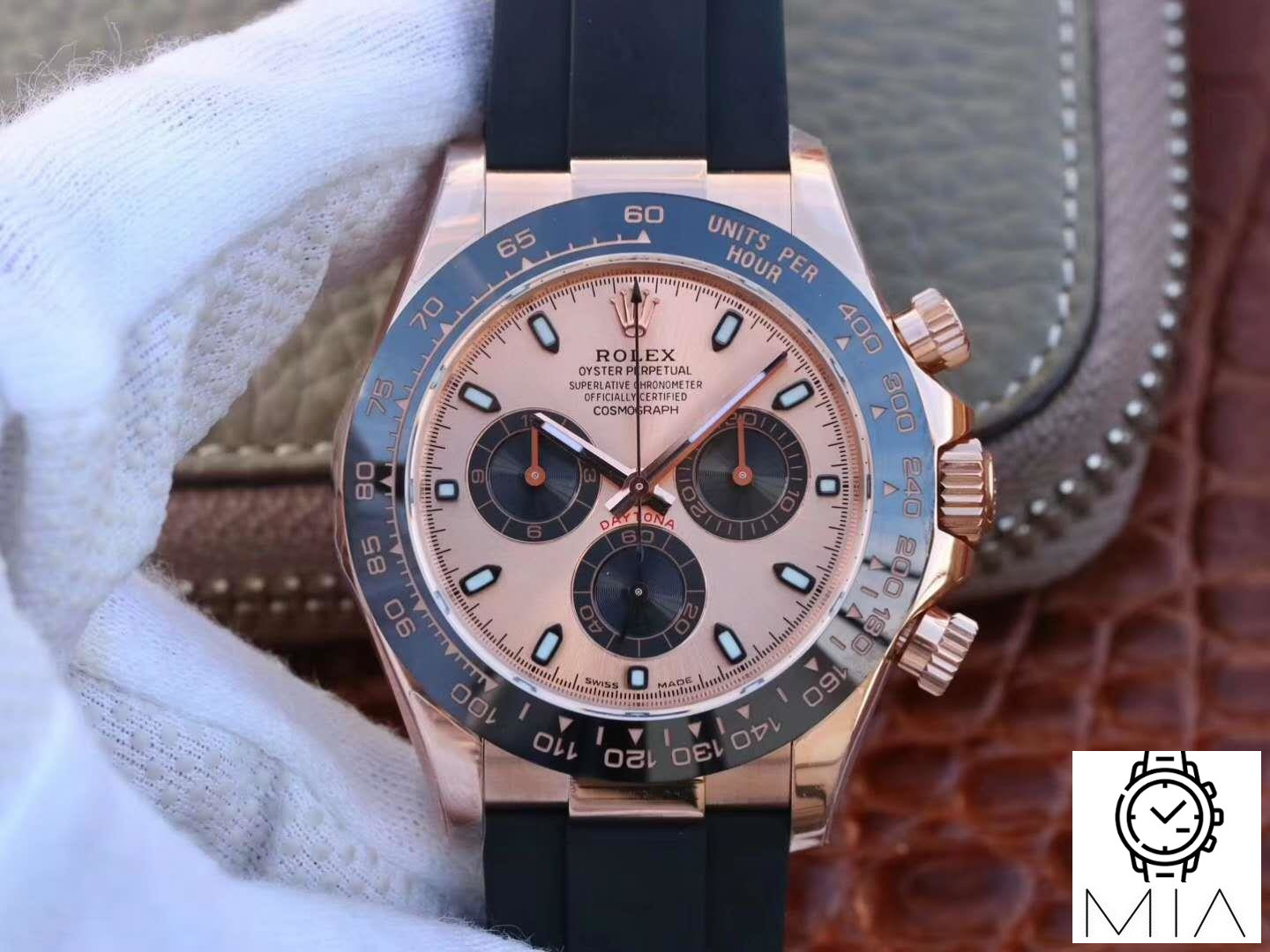 Rolex Daytona Cosmograph 116515LN Noob Factory Rose Gold Dial