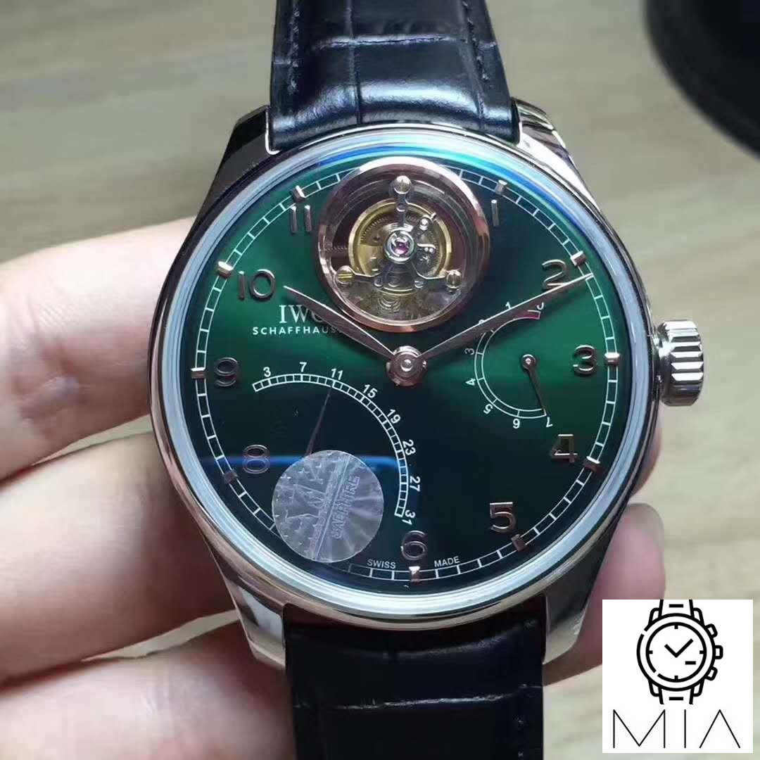 IWC Portuguese Tourbillon YL Factory Green Dial