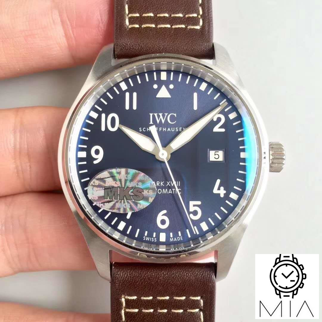 IWC Pilot Mark XVIII IW327004 MKS Factory Blue Dial