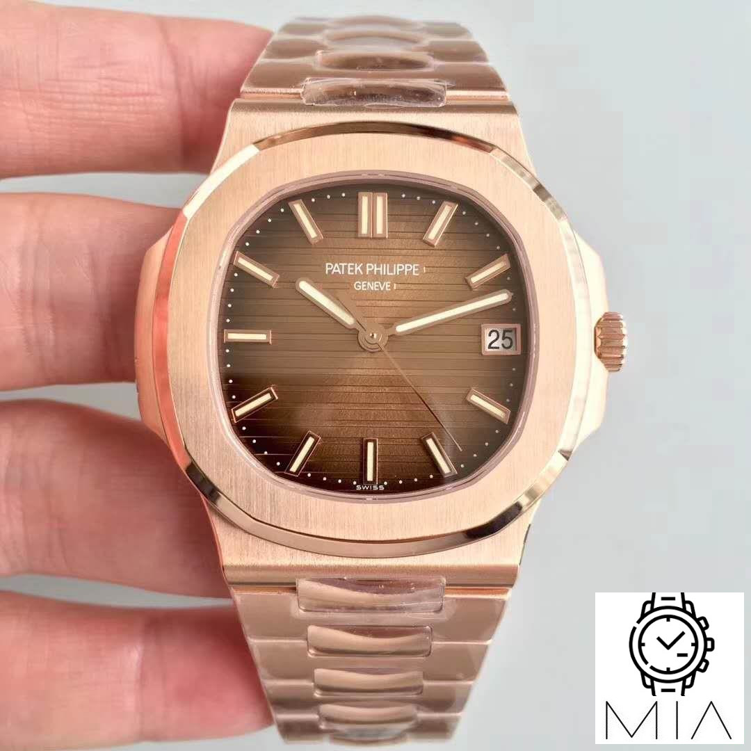 Patek Philippe Nautilus 5711/1R-001 PF Factory Rose Gold Chocolate Dial