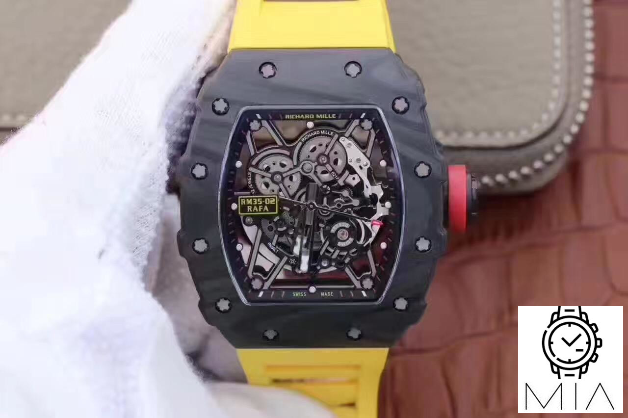 Richard Mille RM35-02 Rafael Nadal KV Factory Black Skeleton Dial