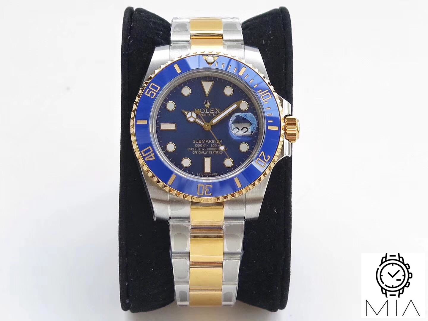 Rolex Submariner Date 116613LB VR Factory Yellow Gold Wrapped Blue Dial