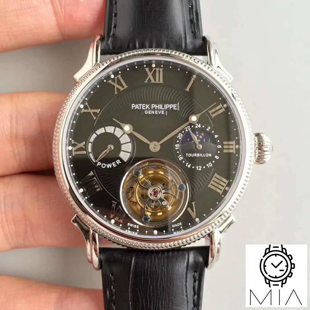 Patek Philippe Tourbillon Moonphase Black Dial