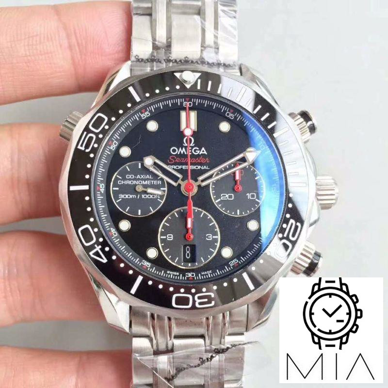 Omega Seamaster Diver 300M Co-Axial Chronograph 44MM 212.30.44.50.01.001 V2 Black Dial