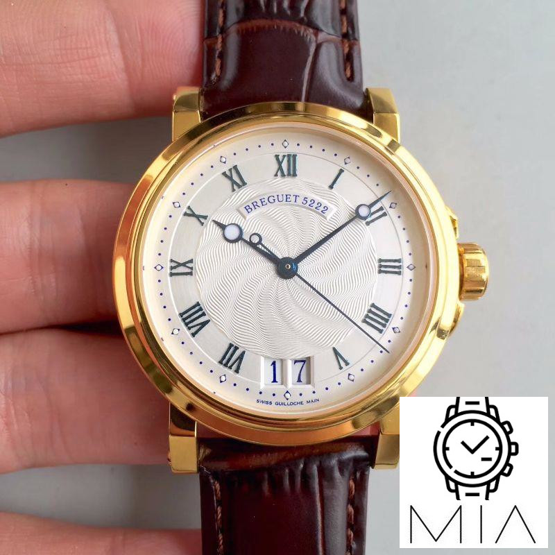 Breguet Marine Big Date 5817 5817BA/12/9V8 HG Factory Silver Dial