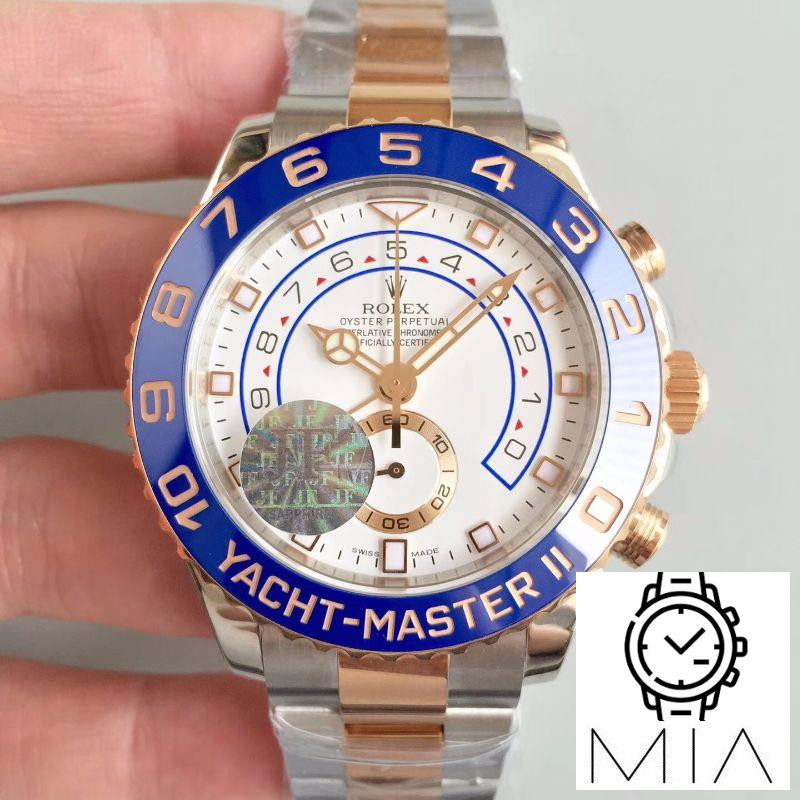 Rolex Yacht Master II 116681 JF Factory Rose Gold White Dial
