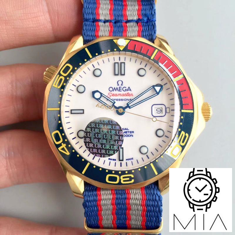 Omega Seamaster Diver 300M Co-Axial 41MM Commander 007 212.62.41.20.04.001 White Dial