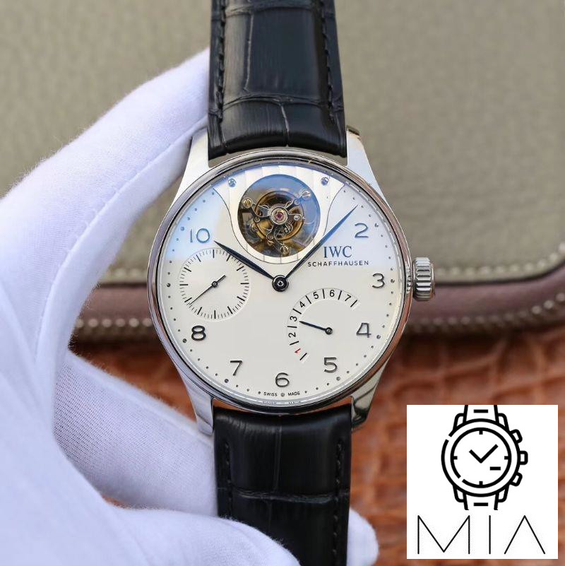 IWC Portuguese Real Tourbillon IW504202 ZF Factory White Dial