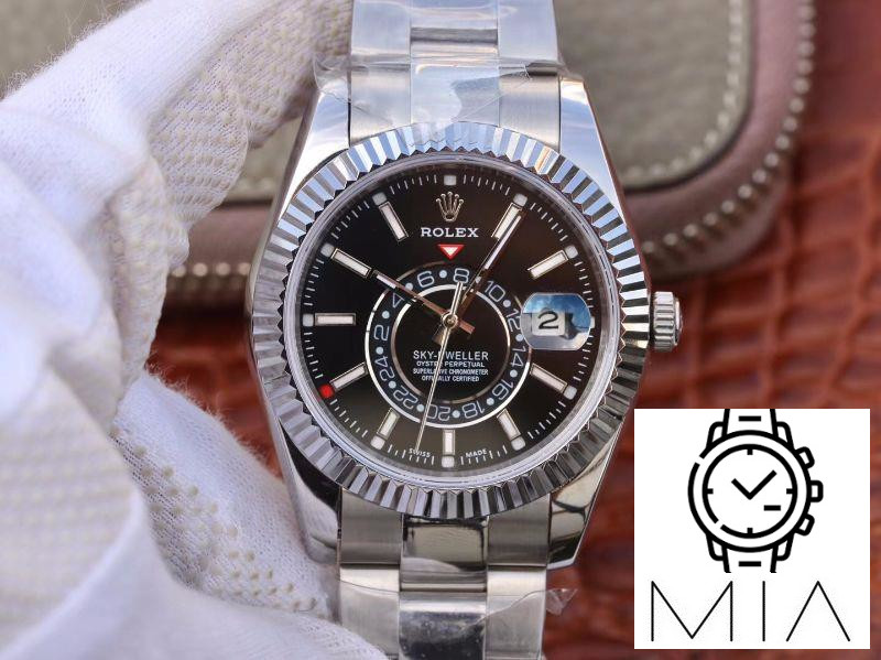 Rolex SKY DWELLER 326139 Black Dial