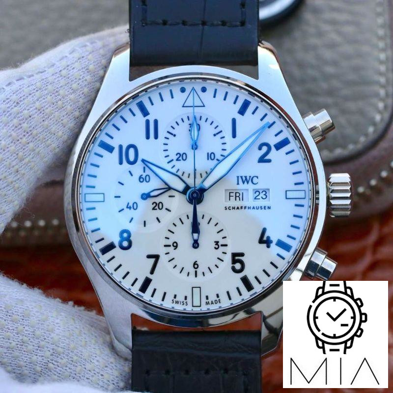 IWC Pilot Chronograph IW377725 ZF Factory White Dial