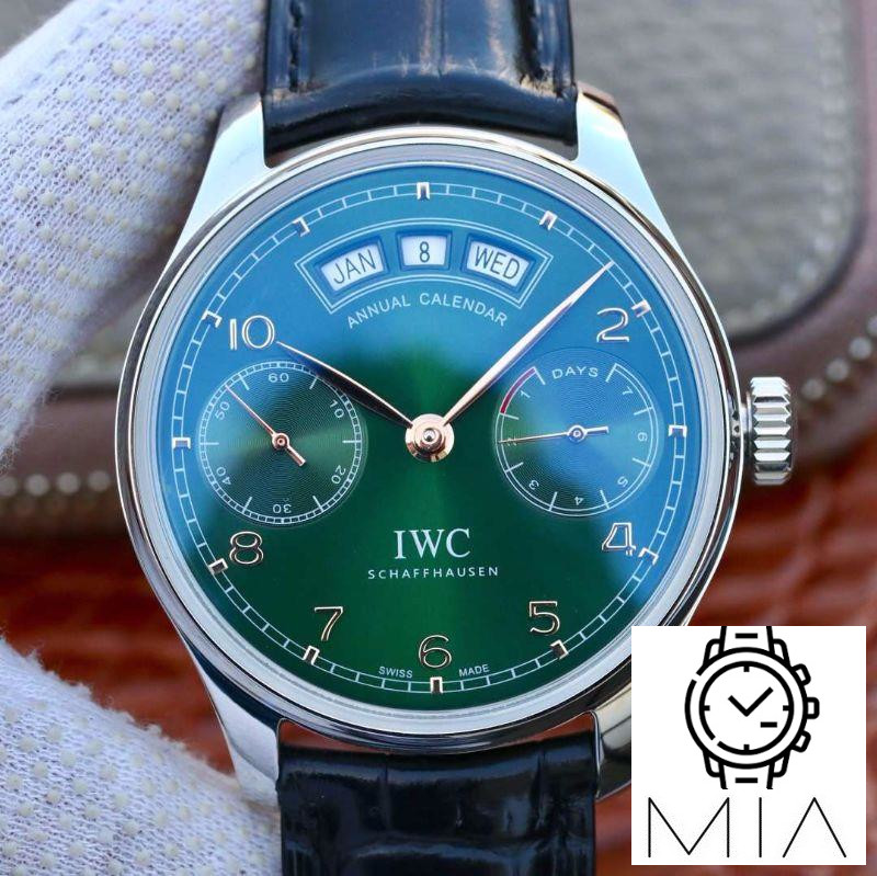 IWC Portugieser Annual Calendar IW503510 YL Factory Green Dial