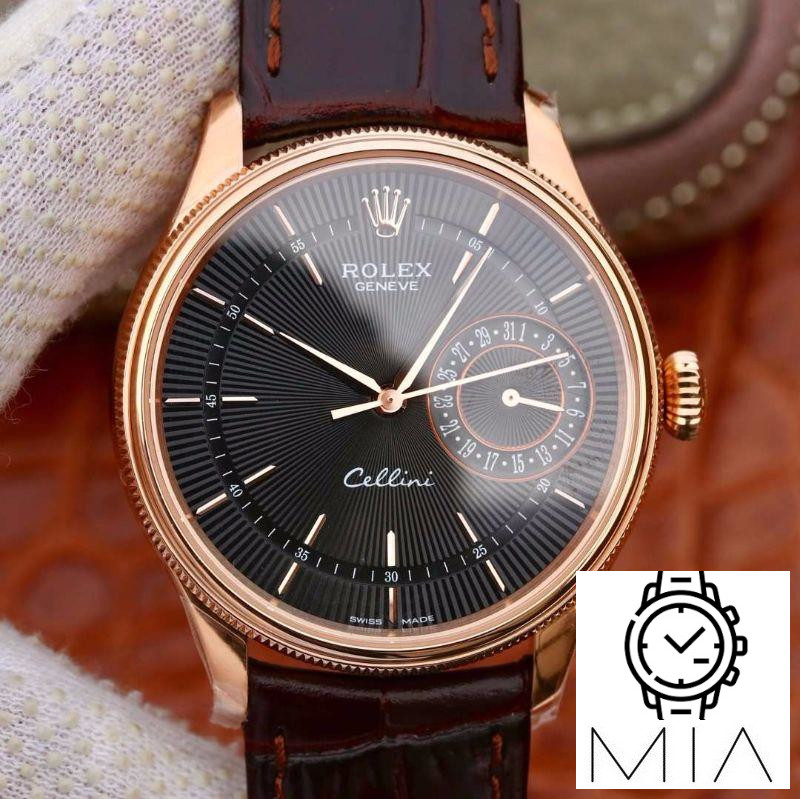 Rolex Celini Date 50515 MKS Factory 18K Rose Gold Case