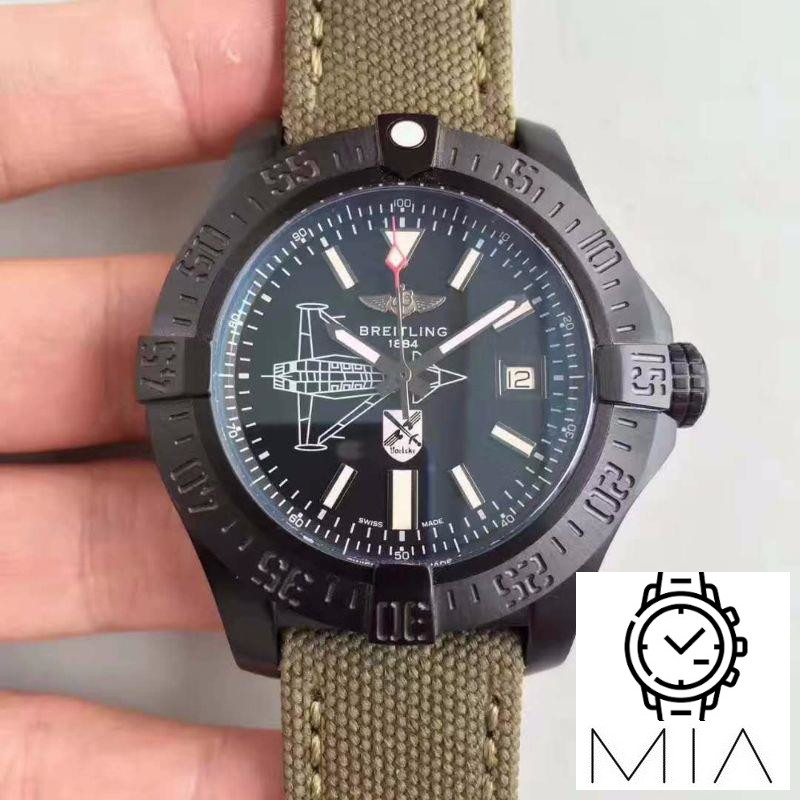 Breitling Avenger II Seawolf Boelcke M173316Y/BE72 GF Factory Black Dial