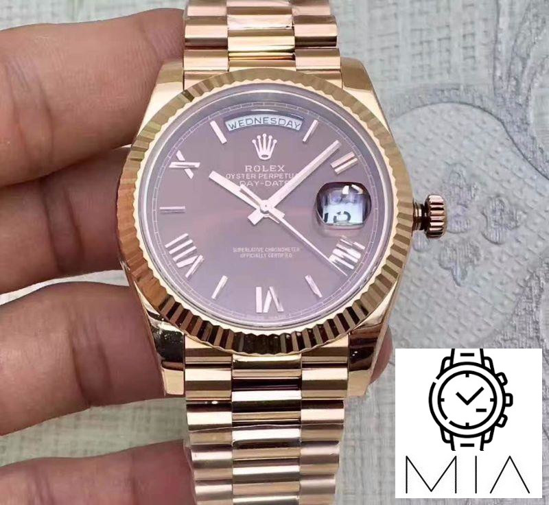 Rolex Day Date 228235 2018 40mm EW Factory Purple Dial