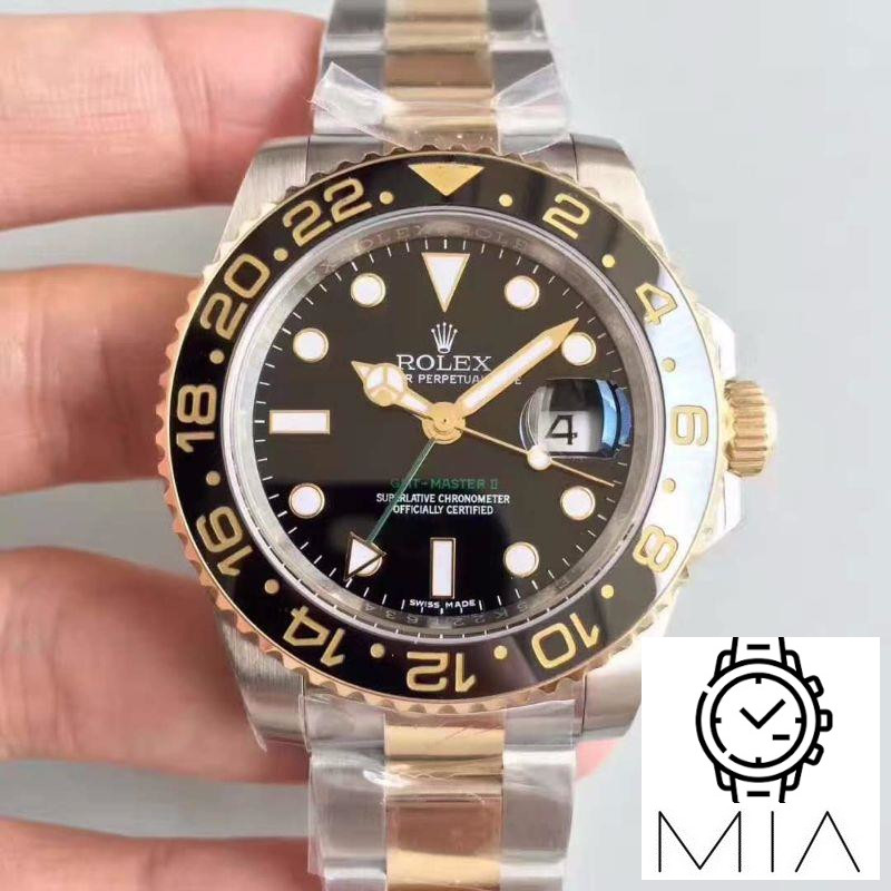 Rolex GMT-Master II 116713LN Noob Factory V9 Rose Gold Bezel