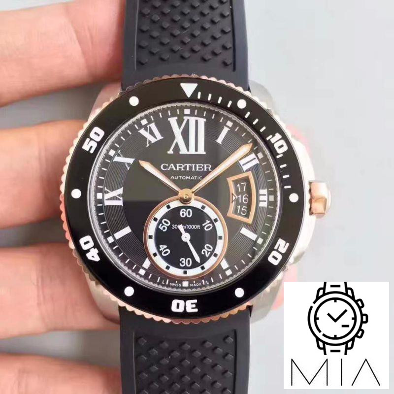 Calibre De Cartier Diver W7100056 42MM JF Factory Black Dial