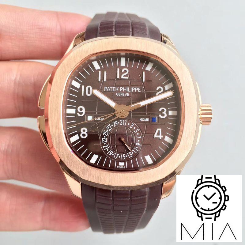 Patek Philippe Aquanaut Travel Time 5164R-001 Rose Gold Chocolate Dial