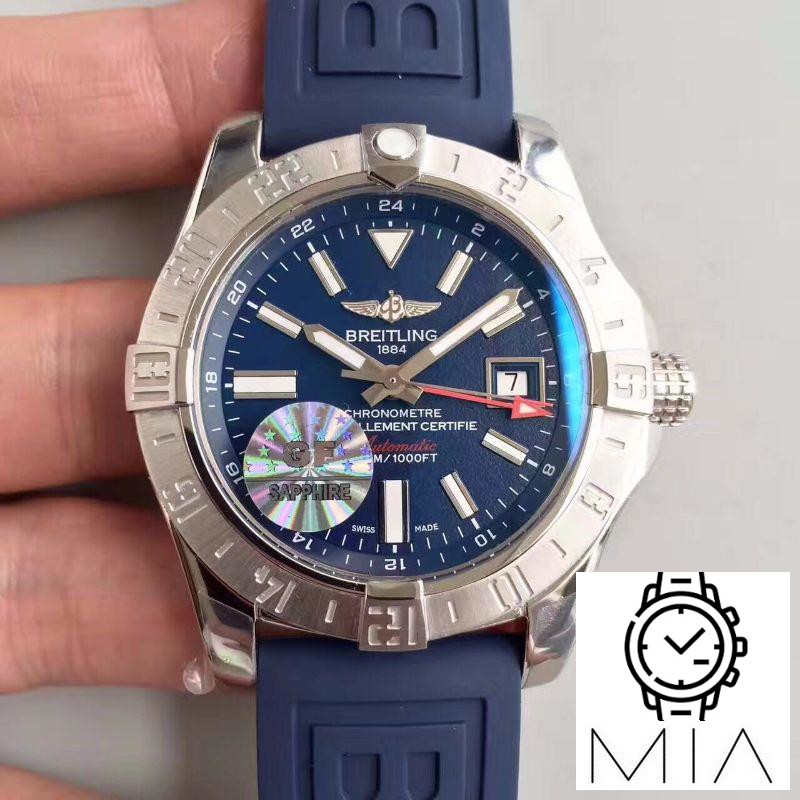 Breitling Avenger II GMT A3239011/BC35/170A GF Factory Blue Dial