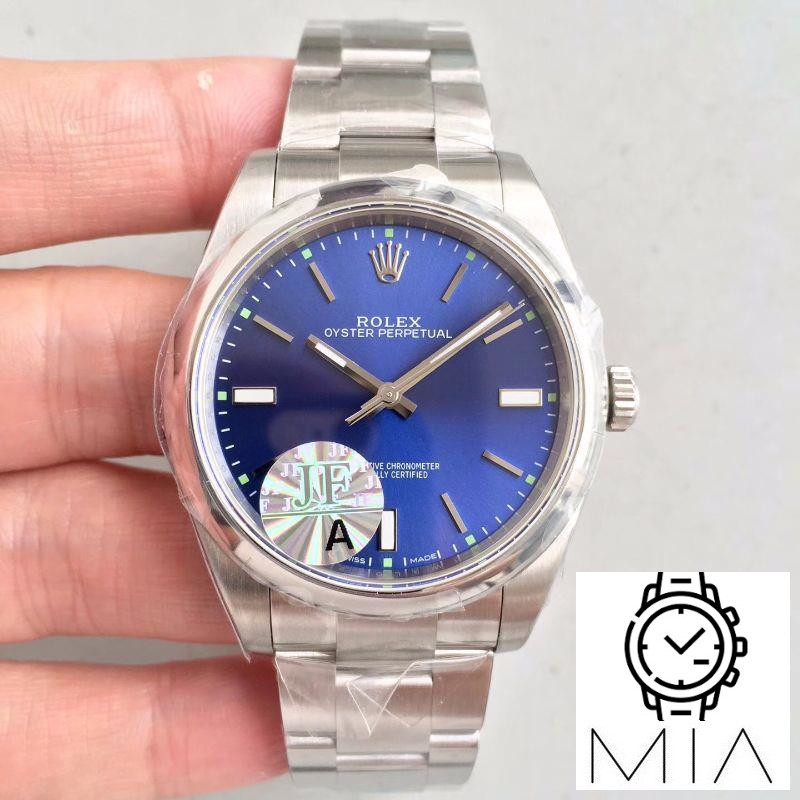 Rolex Oyster Perpetual 39 114300 JF Factory Blue Dial