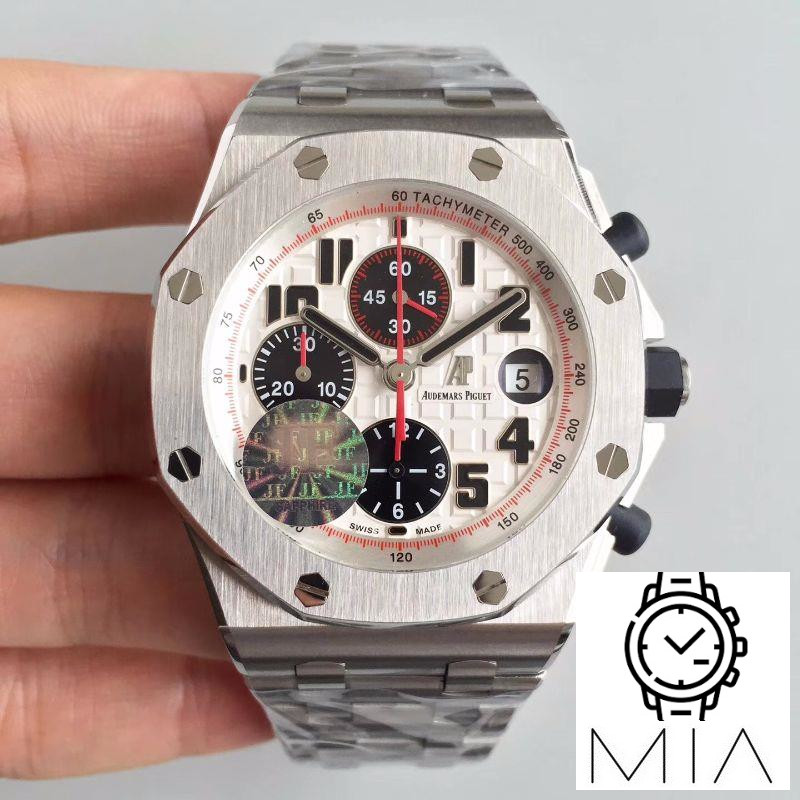 Audemars Piguet Royal Oak Offshore Panda 26170ST.OO.D101CR.02 JF Factory V2 White Dial